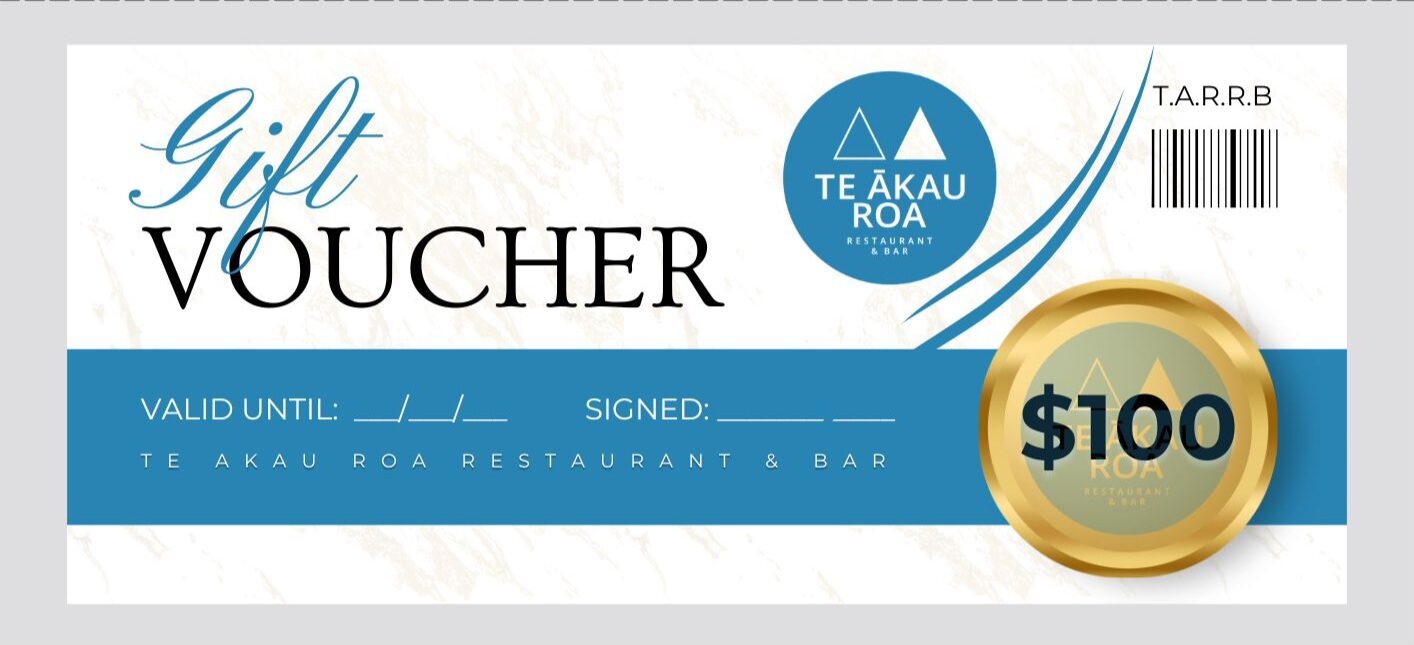 Te Ākau Roa Restaurant & Bar Gift Voucher