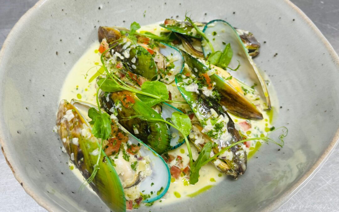 Garlic Cream Mussels